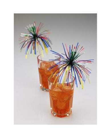 Decorazione con palma in poliestere e legno 20cm 100pz