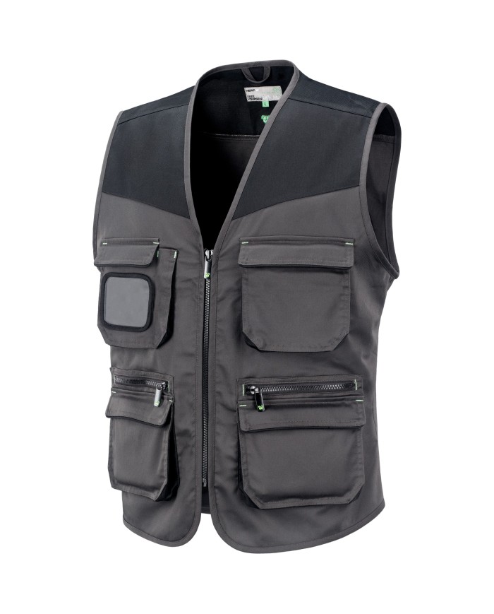 DISCOVERY Gilet da lavoro stretch multitasche bicolore Taglie: S-XXXL