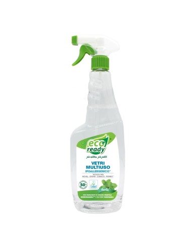 EcoReady Vetri Multiuso Menta Ipoallergenico Spray 750ml