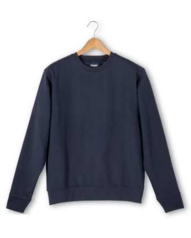 Felpa girocollo 100% tessuto rigenerato Tg.XS-3XL