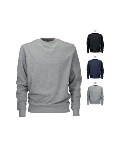 Felpa girocollo tinta unita tg.S-XXL