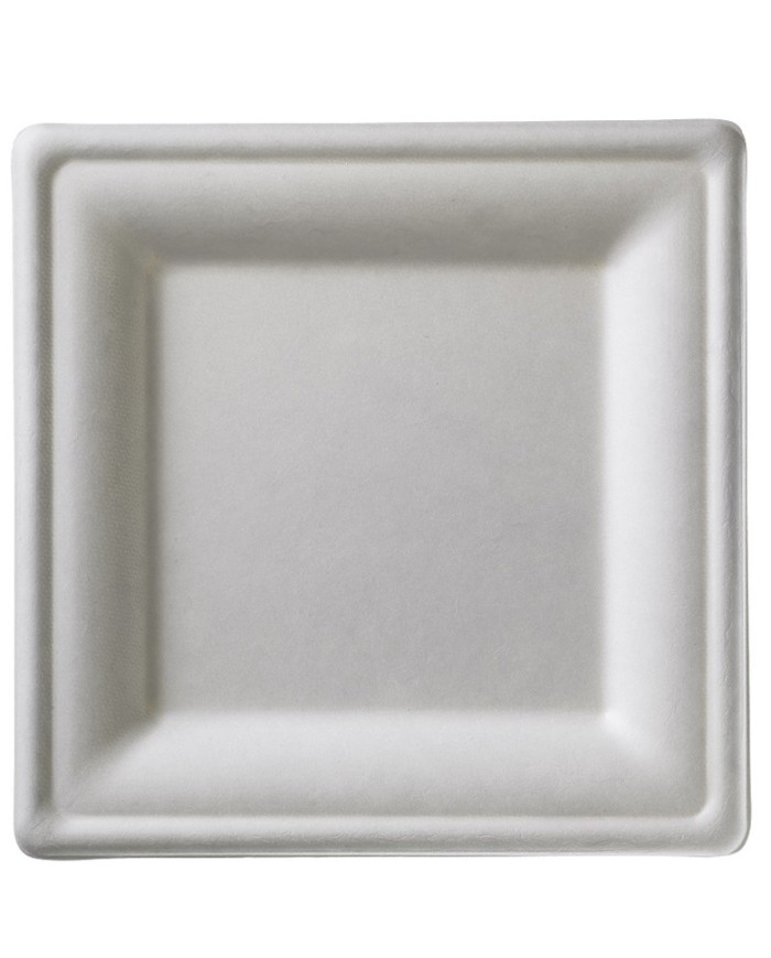 Fondina quadrata in polpa di cellulosa compostabile 16x16cm 50pz