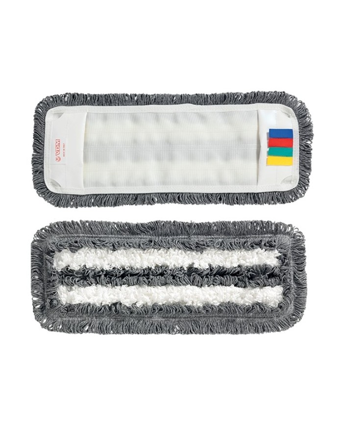 Frangia lavaggio microfibra con tasche 40x11 cm