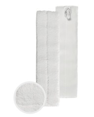 Frangia microfibra bianca con velcro 60x11 cm