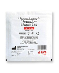 Garza sterile 10x10cm in busta singola CE