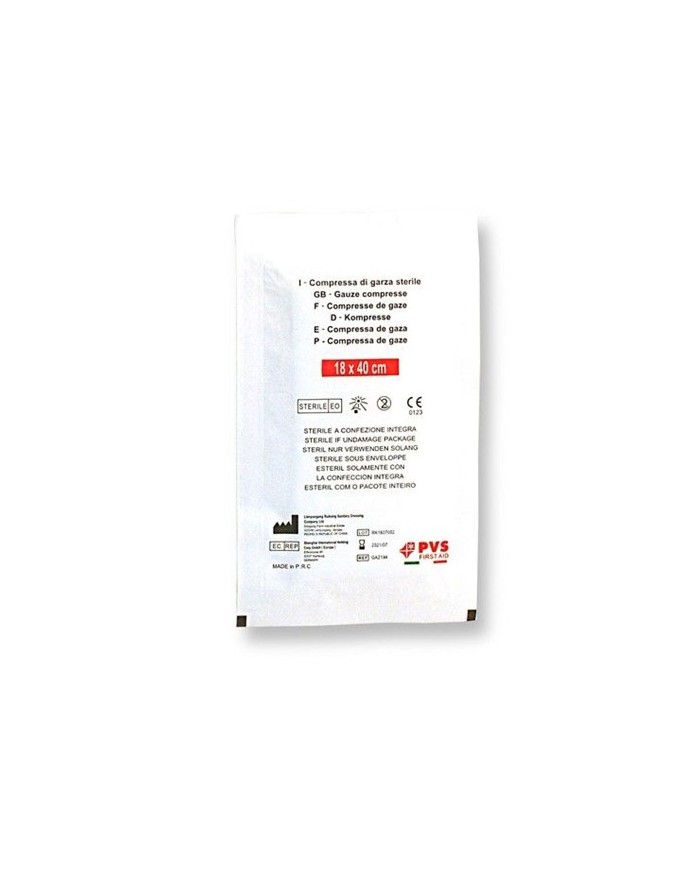 Garza sterile 18x40cm in busta singola CE