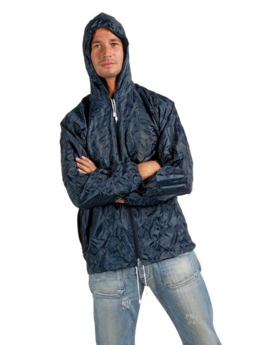 Giacca impermeabile Kway blu Taglie: S-2XL
