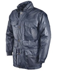 Giaccone Mister 2000 Top in tessuto poliestere-PVC blu Tg.S-3XL