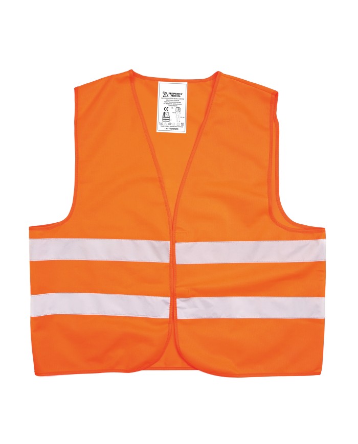 Gilet ad alta visibilità arancione. Taglia unica per adulto