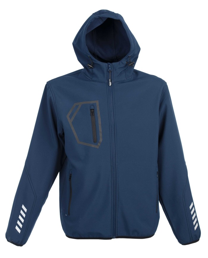 Giubbino Garmisch Soft Shell Navy Tg.