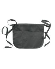 Grembiule corto in 20 % cotone/ 80 % poliestere (180 g/m2), 49x34 cm con 3 tasche frontali