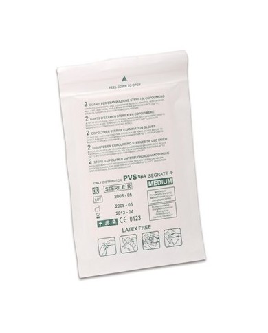 Guanti sterili sintetici in copolimero tg.M