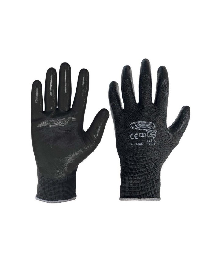 Guanto Dark nero (tipo Nit-Flex) tg.7-11 (Min.Mul./12)