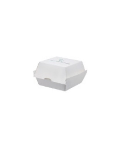 Hamburger box in pura cellulosa + PLA compostabile 10,5x10,2x8,5cm 950ml 25pz