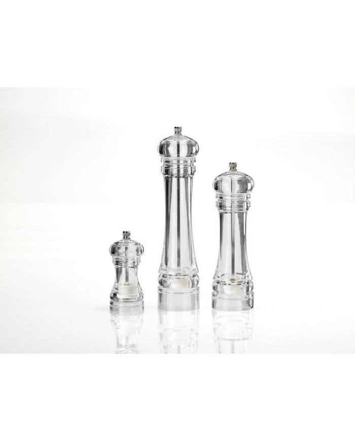 Macina sale o pepe trasparente in plexiglass 20cm