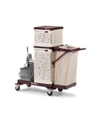 MagicArt 141 Safety Plus Carrello alberghiero chiuso decorato con motivi grafici