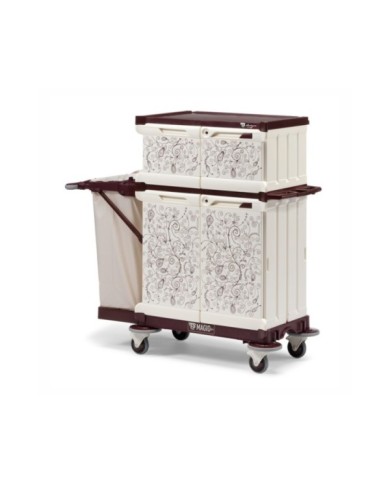 MagicArt 26 Safety PlusCarrello alberghiero chiuso decorato con motivi grafici