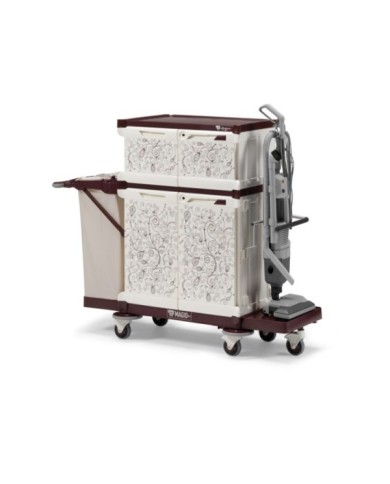 MagicArt 262-W Safety PlusCarrello alberghiero chiuso decorato con motivi grafici