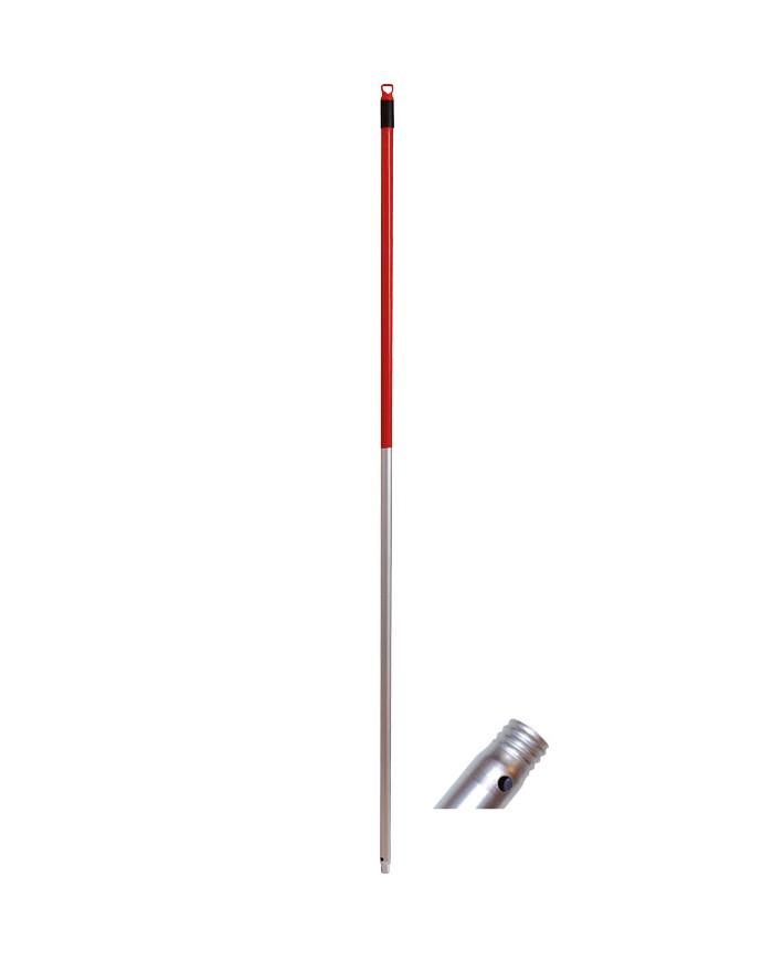 Manico 140cm alluminio con vite+foro (Eco)