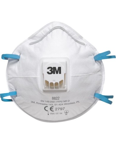 Mascherina 8822 in tessuto non tessuto con valvola FFP2 (Min.Mul./10)