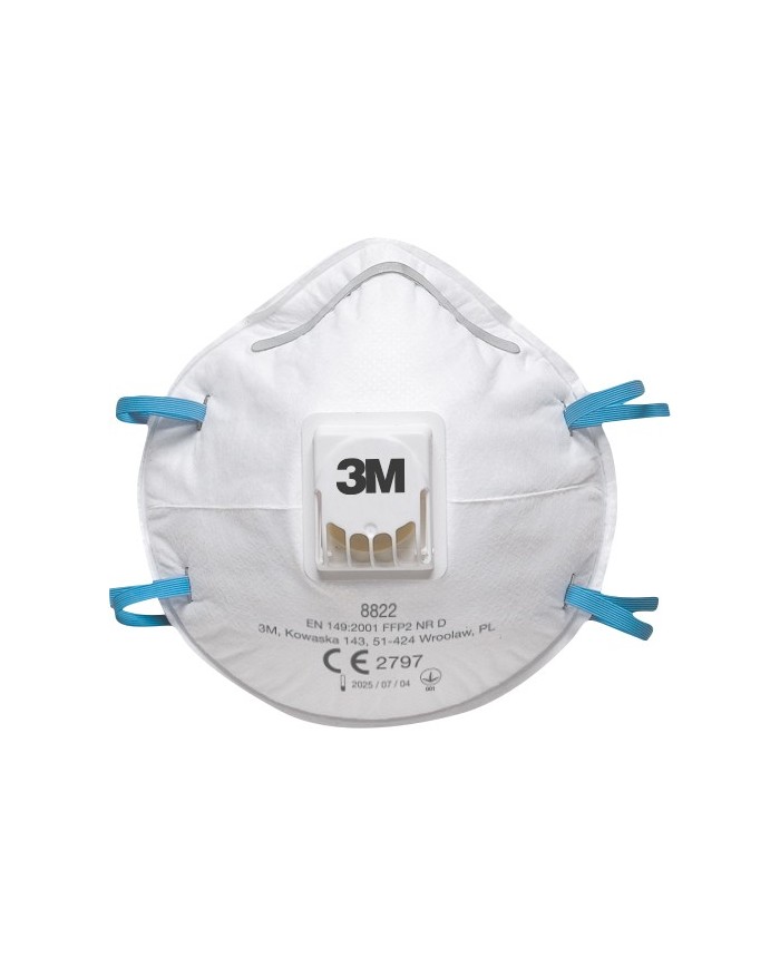 Mascherina 8822 in tessuto non tessuto con valvola FFP2 (Min.Mul./10)