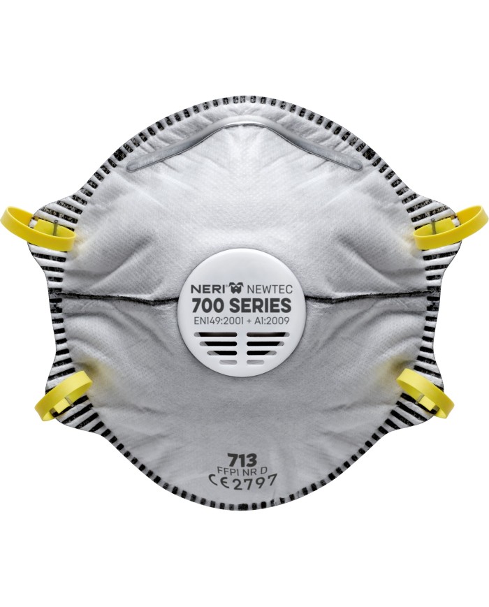 Mascherina in tessuto non tessuto con carboni attivi 713 NEWTEC (Min.Mul./10)