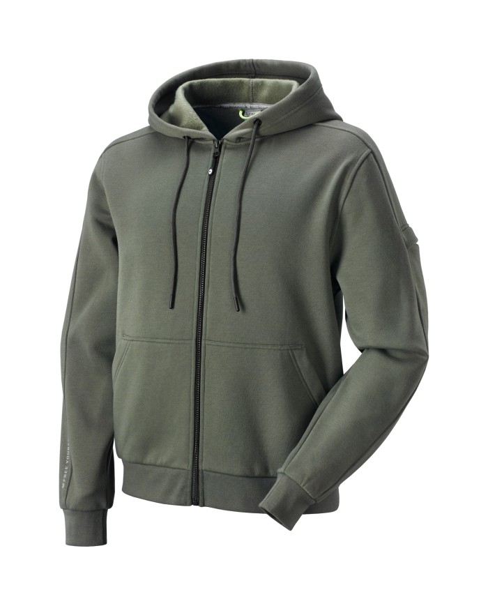 MERANO Felpa full zip verde Taglie: S-XXXL