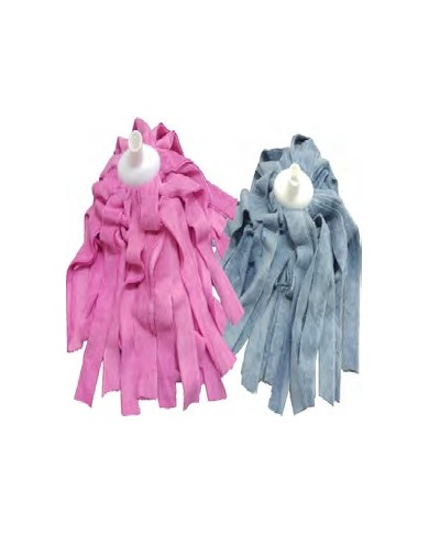 Mop microfibra rosa con attacco a vite 200g