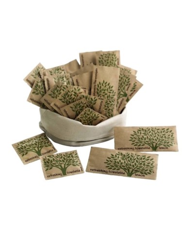 Natura Salvietta rinfrescante in TNT imbustata singolarmente al limone 6x8cm 500pz