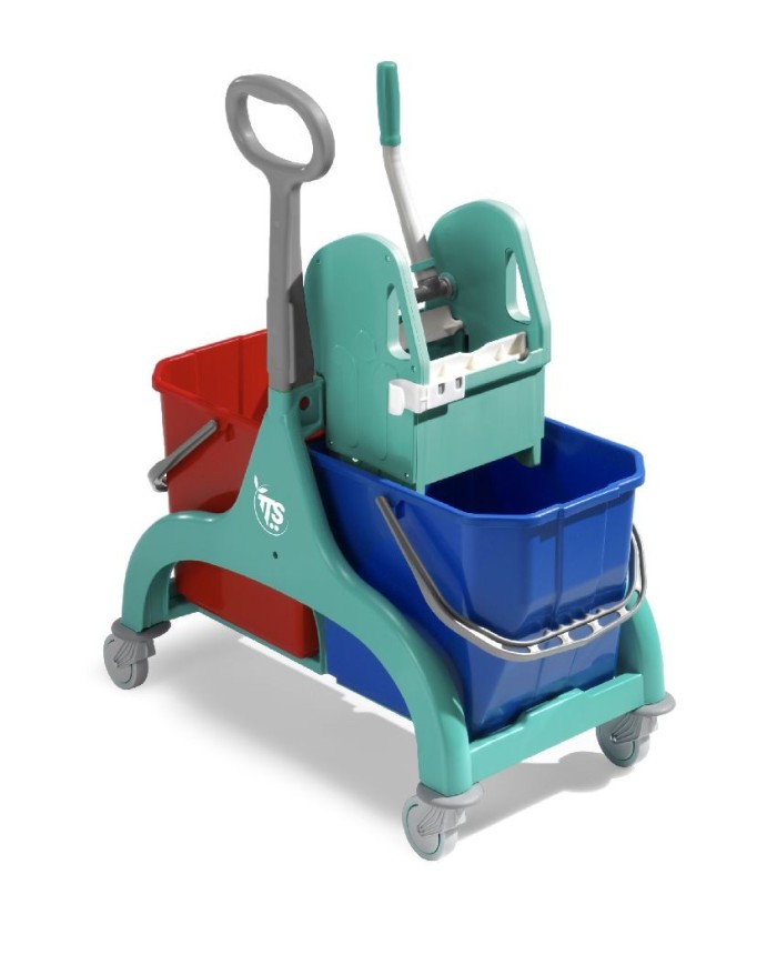 Nick Tec carrello doppio con maniglia ad anello 15+15lt