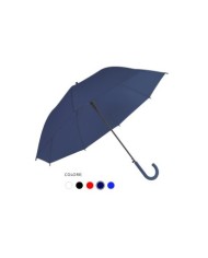 Ombrello automatico in eva con fusto in metallo e manico curvo in plastica