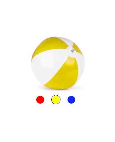 Pallone gonfiabile da spiaggia in pvc bicolore diametro cm 28