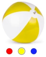 Pallone gonfiabile da spiaggia in pvc bicolore diametro cm 28