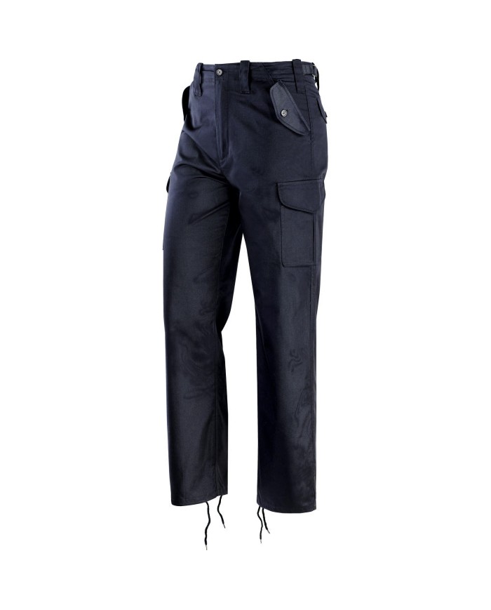 Pantalone Army blu in terital multitasche 215gr Tg.S-3XL