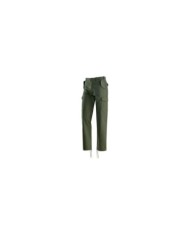 Pantalone Army verde in terital multitasche 215gr Tg.S-3XL