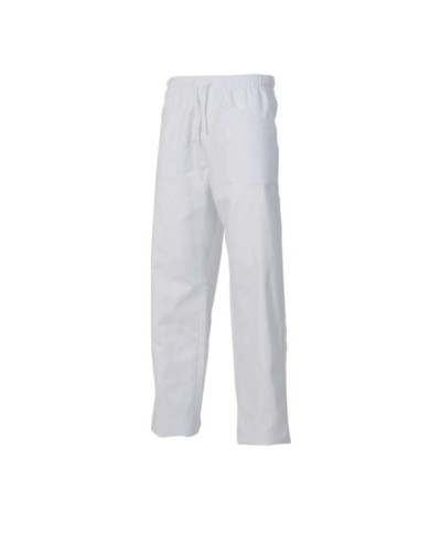 PANTALONE C/ELAST.COTONE BIANCO (XS-2XL)