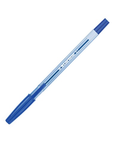 Penna a sfera con cappuccio punta fine 0,7mm blu Starline conf.50 pezzi