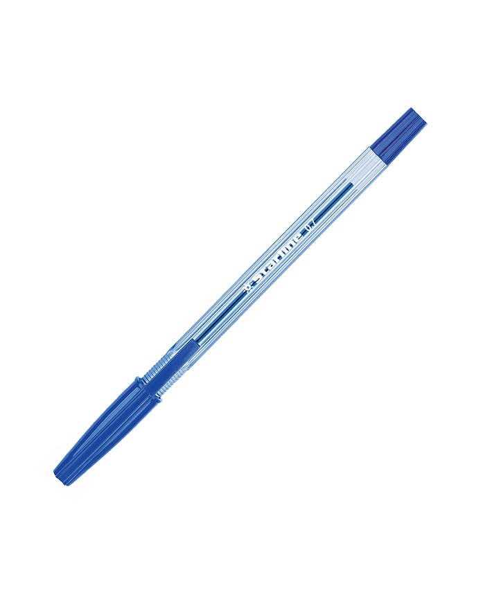 Penna a sfera con cappuccio punta fine 0,7mm blu Starline conf.50 pezzi