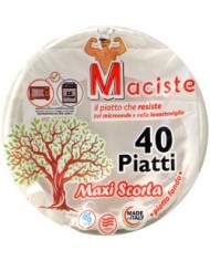Piatti fondi/piani PP 40pz riutilizzabili