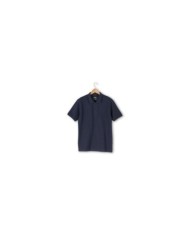 Polo piqué di tessuto rigenerato 100% (60%cotone-40%poliestere) 200 g/m2, manica corta e chiusura con 2 bottoni, tinta unita Tg