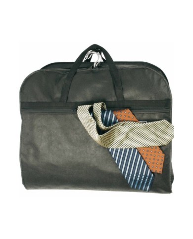 Porta-abiti da viaggio in TNT 80 g/m2, con scomparto esterno e finestrella identificazione