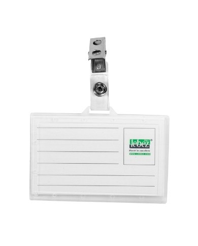Portabadge con clip PVC semirigido 9x5,6 cm Lebez (Min.Mul./50)
