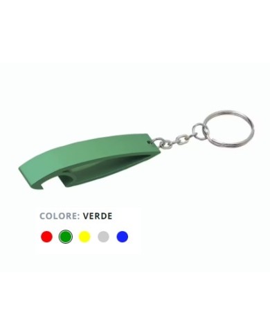 Portachiavi in alluminio con apribottiglie