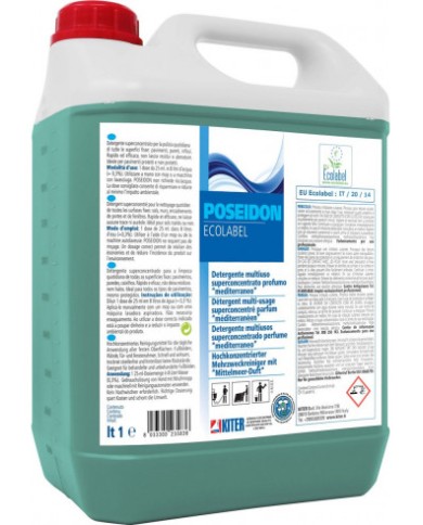 Poseidon (Licenza Ecolabel EU IT/20/14) 5lt + pompa dosatrice