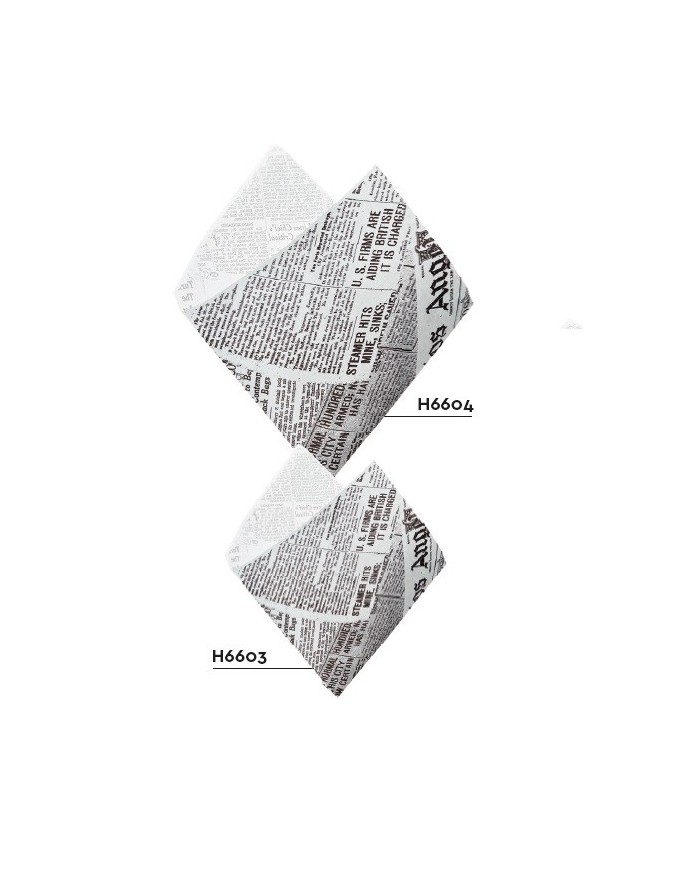 Sacchetto portapanino in carta antigrasso 34g "Journal" aperto su due lati 17x18cm 500pz