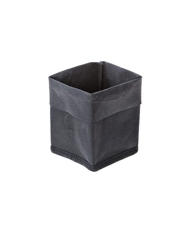 Saccottino in fibra di cellulosa lavabile quadrato nero 9x9x16cm