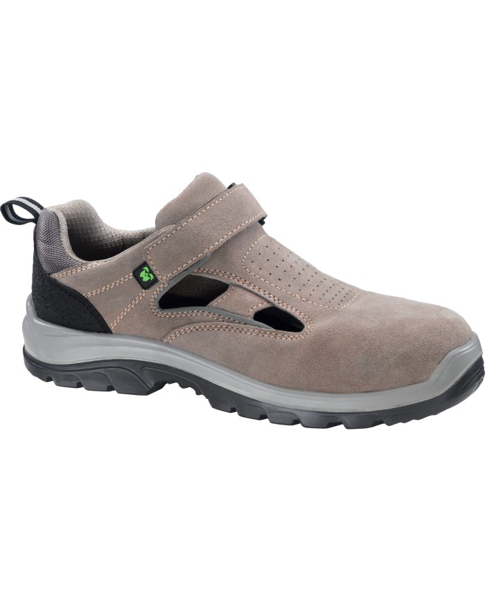 Sandalo NEW 545 S1P SRC in crosta beige Tg.36-48 Certificata EN ISO 20345