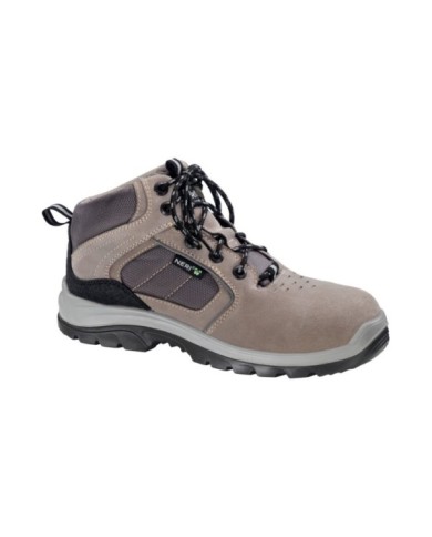 Scarpa NEW 595 S1P SRC alta scamosciata beige Tg.37-48 Certificata EN ISO 20345