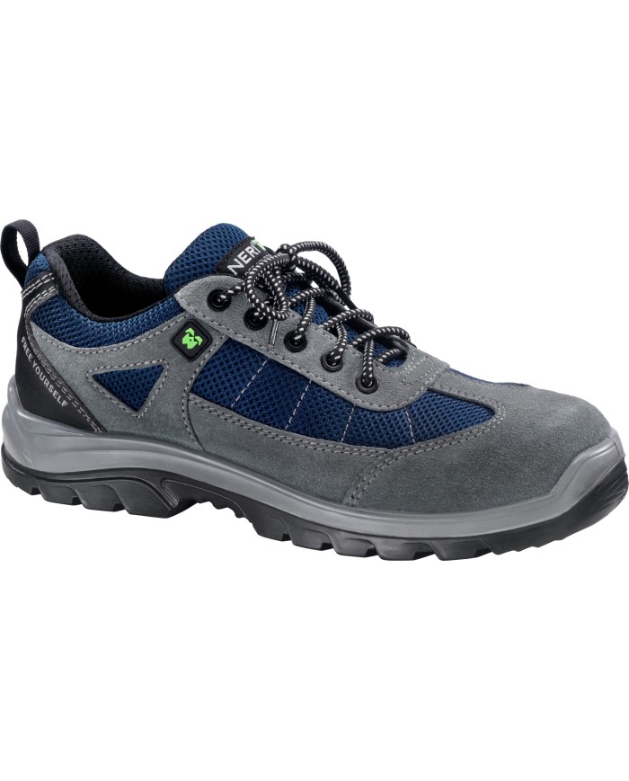 Scarpa protettiva bassa in crosta bovina scamosciata S1P SRC NEW 534 (tg.36-48)