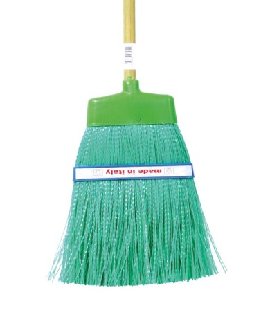 Scopa Garden verde con manico